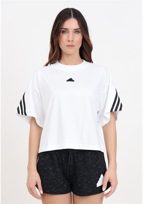 White women's T-shirt W Fi 3 stripes in black ADIDAS PERFORMANCE | IV5270.